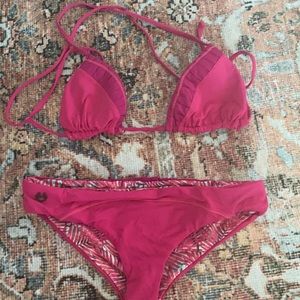 Maaji adorable pink reversible bikini set